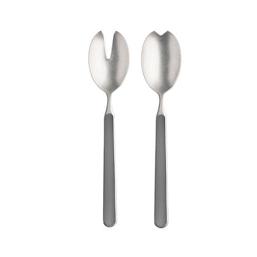 Mepra Fantasia Pewter Salad Serving Set In Multi