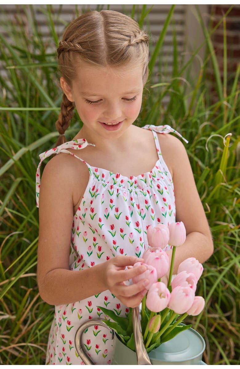 Little English Kids' Mimi Romper, Alternate, color, Tulip Valley