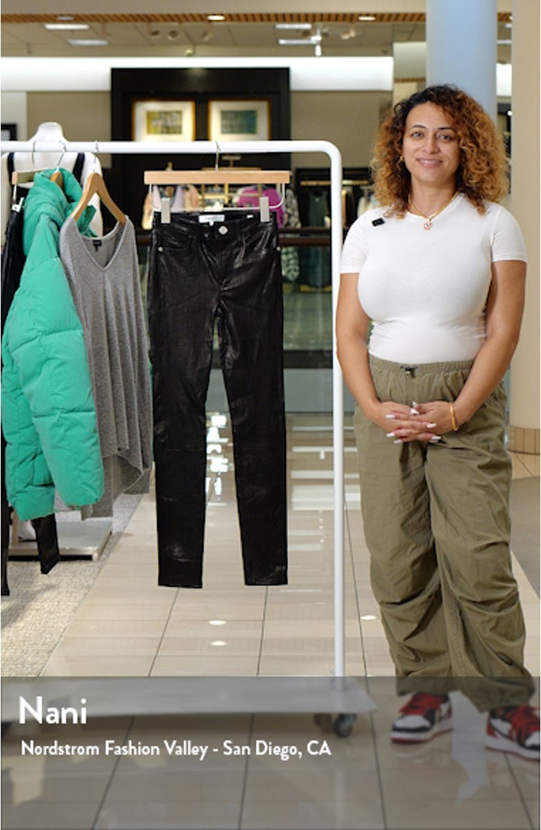 Le High Waist Crop Leather Pants, sales video thumbnail