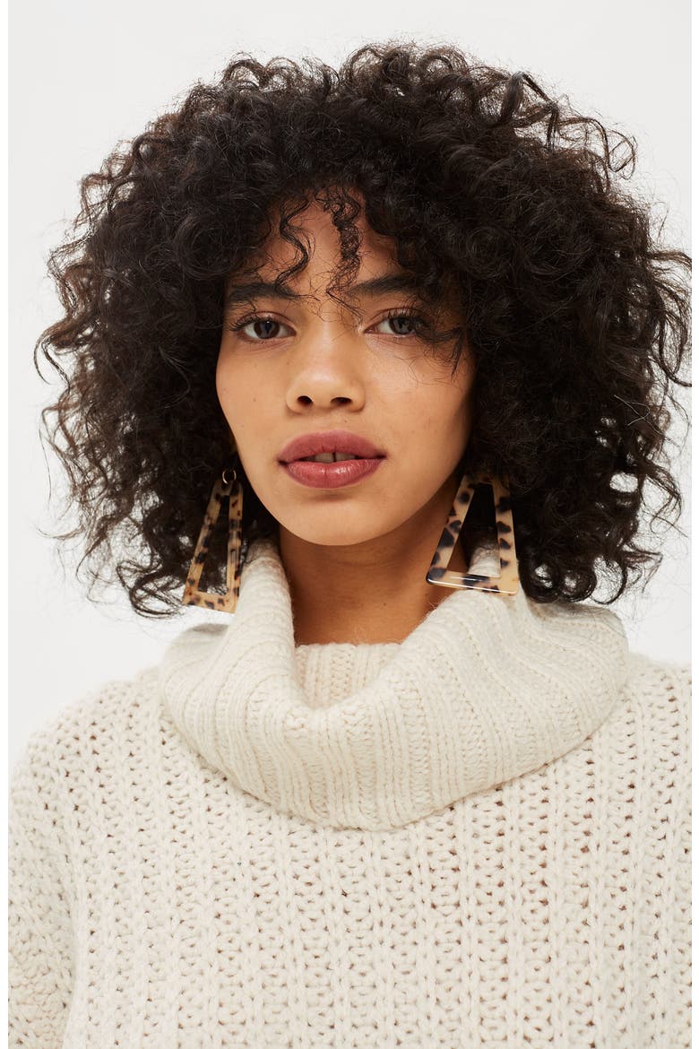 Chunky Roll Sweater, Alternate, color, IVORY