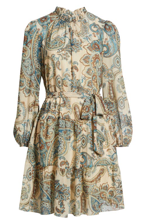 Julia Jordan Long Sleeve Midi Dress In Multi