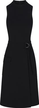 SPANX® Belted Sleeveless Ponte Cargo Dress