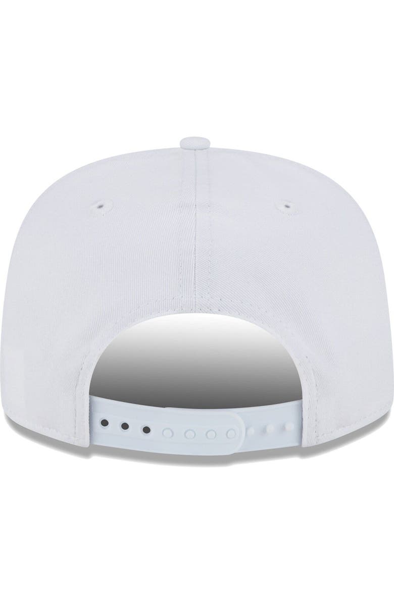 New Era Men's New Era White Los Angeles Lakers The Golfer Crest Snapback Hat, Alternate, color,