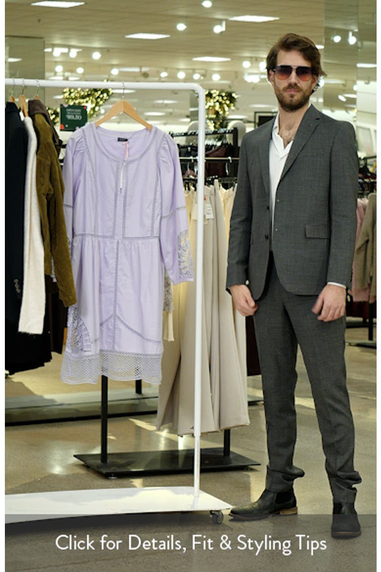 Open Stitch Inset Long Sleeve Dress video