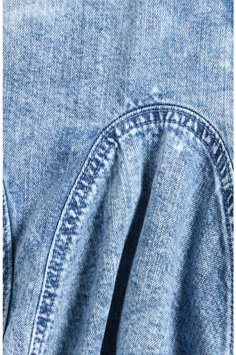 Kids' Denim Godet Skirt, Alternate, color, BLUE