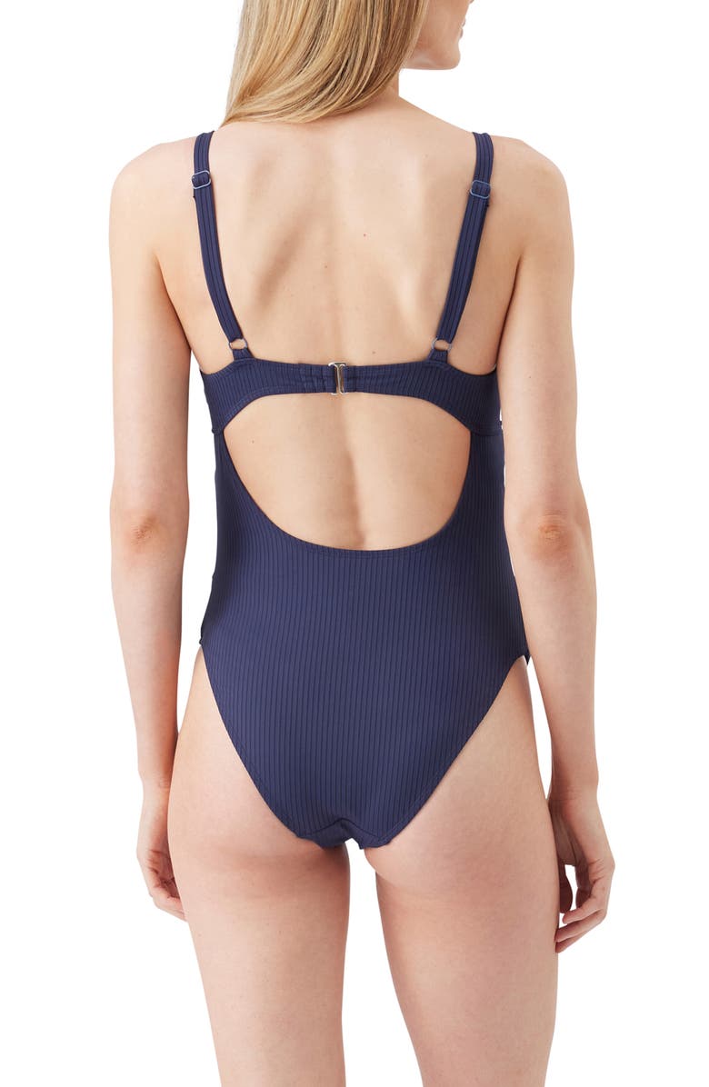 Ripe Maternity Amalfi Navy One Piece Maternity Swimsuit, Alternate, color, Navy