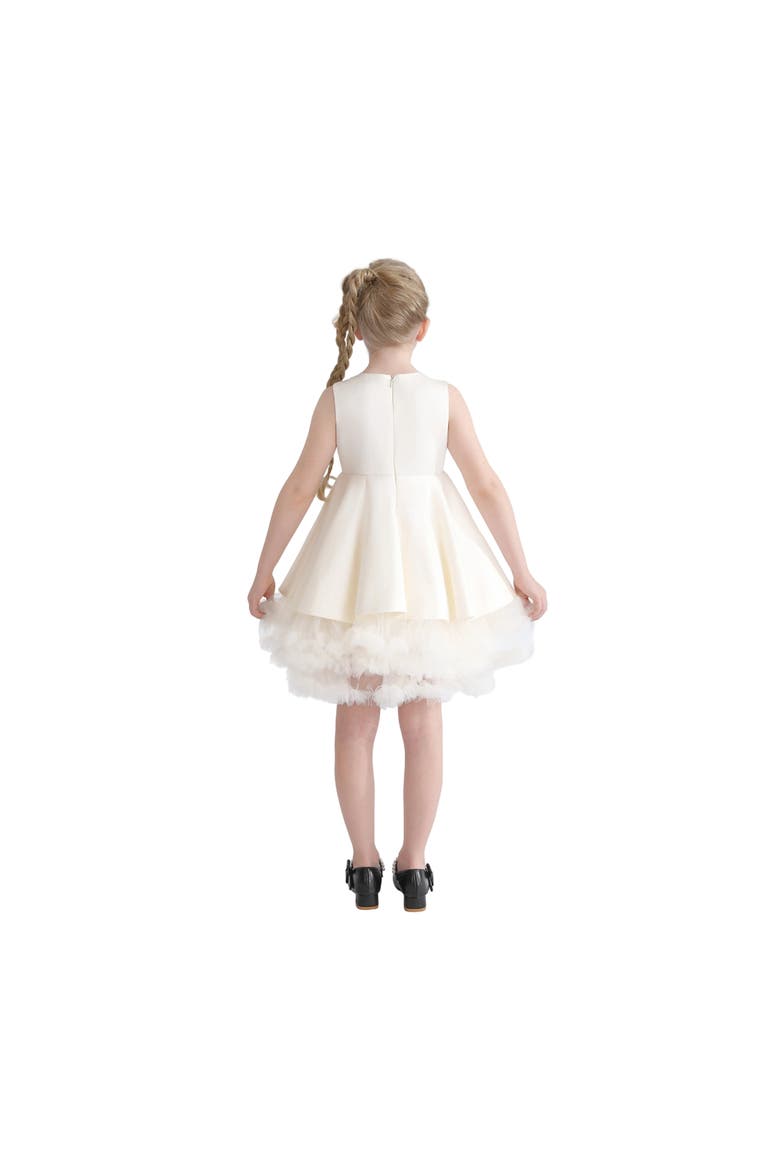Anastasia Bow Tulle Dress, Alternate, color, Ivory