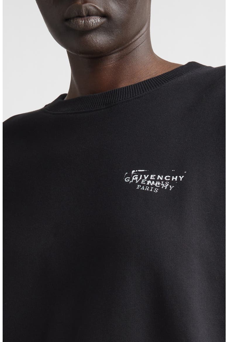 Stamp Logo Graphic Sweatshirt, Alternate, color, BLACK