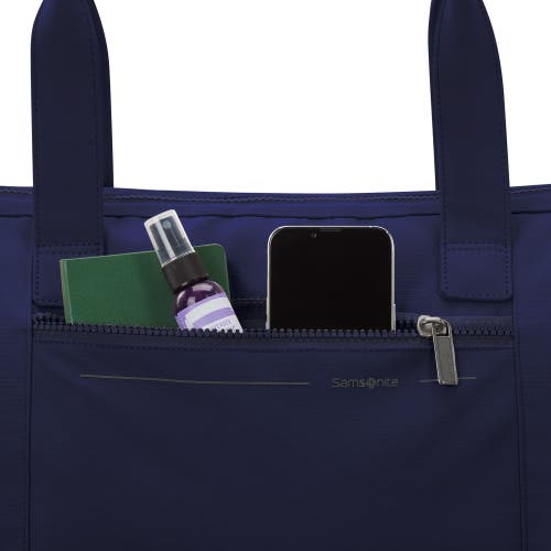 Samsonite Better Than Basic 2 Piece Set Drop Bottom Weekender & Outline Pro Carry On Luggage In Blue