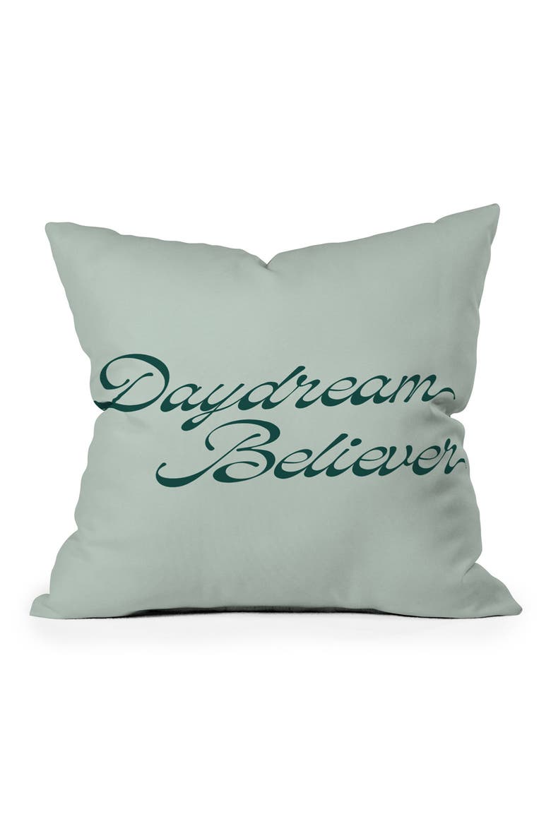 Daydream Believer Accent Pillow, Main, color, GREEN