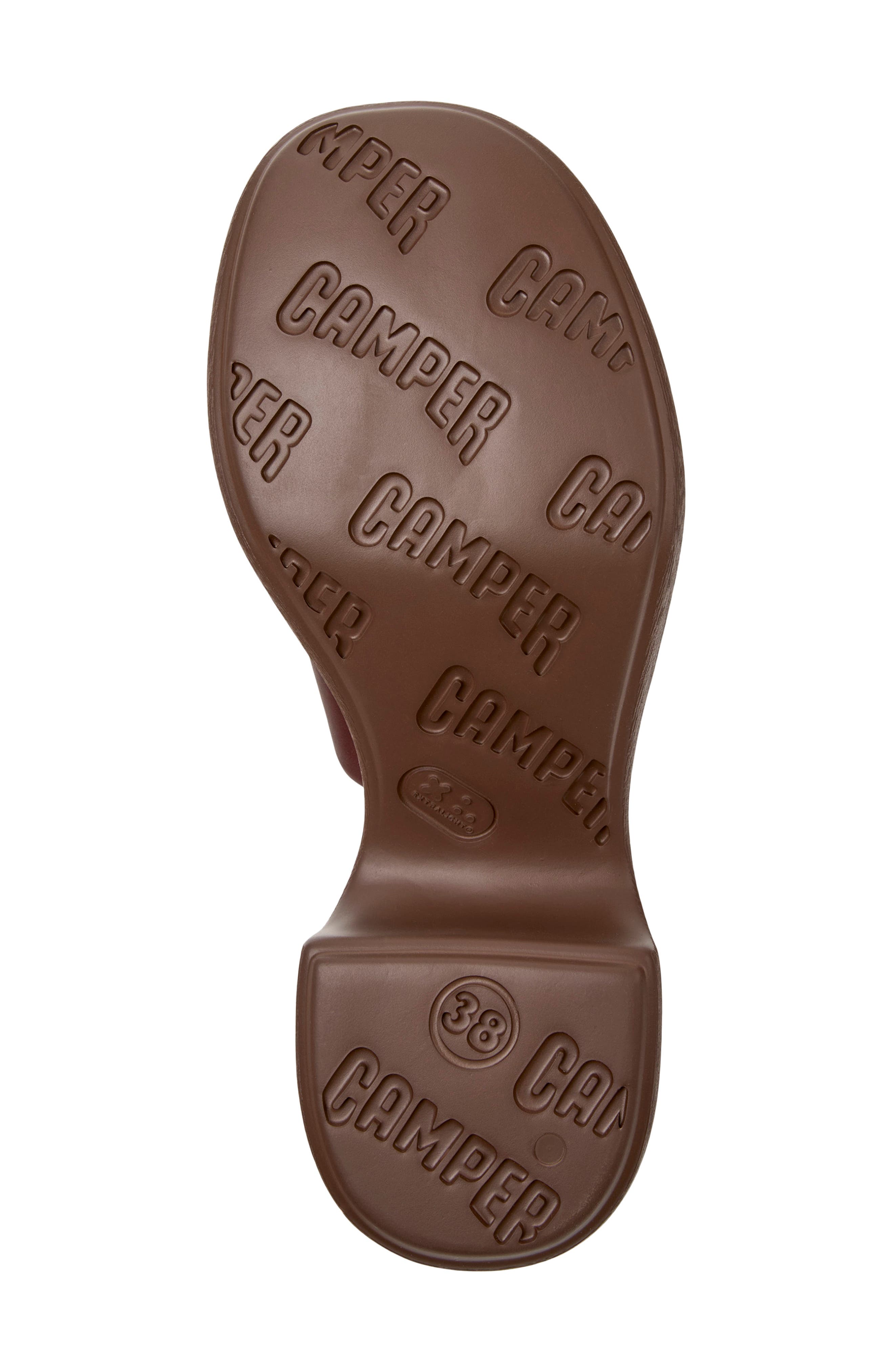 Camper Thelma Platform Slide Sandal, Alternate, color, Medium Brown