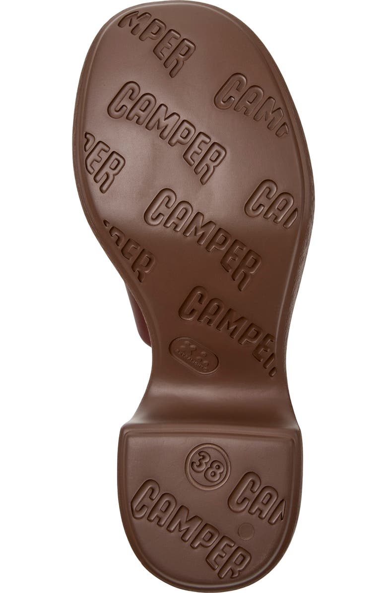 Camper Thelma Platform Slide Sandal, Alternate, color, Medium Brown