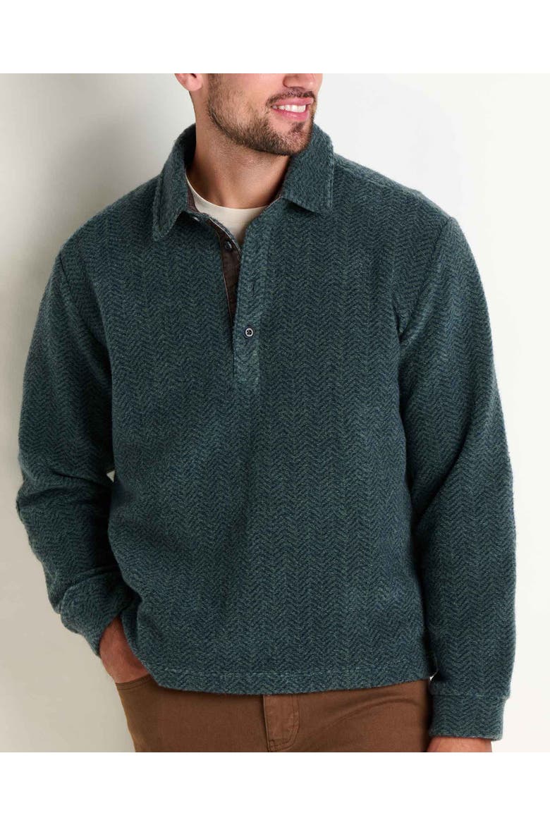 Men's Cabinside Fleece Pullover, Alternate, color, Cilantro