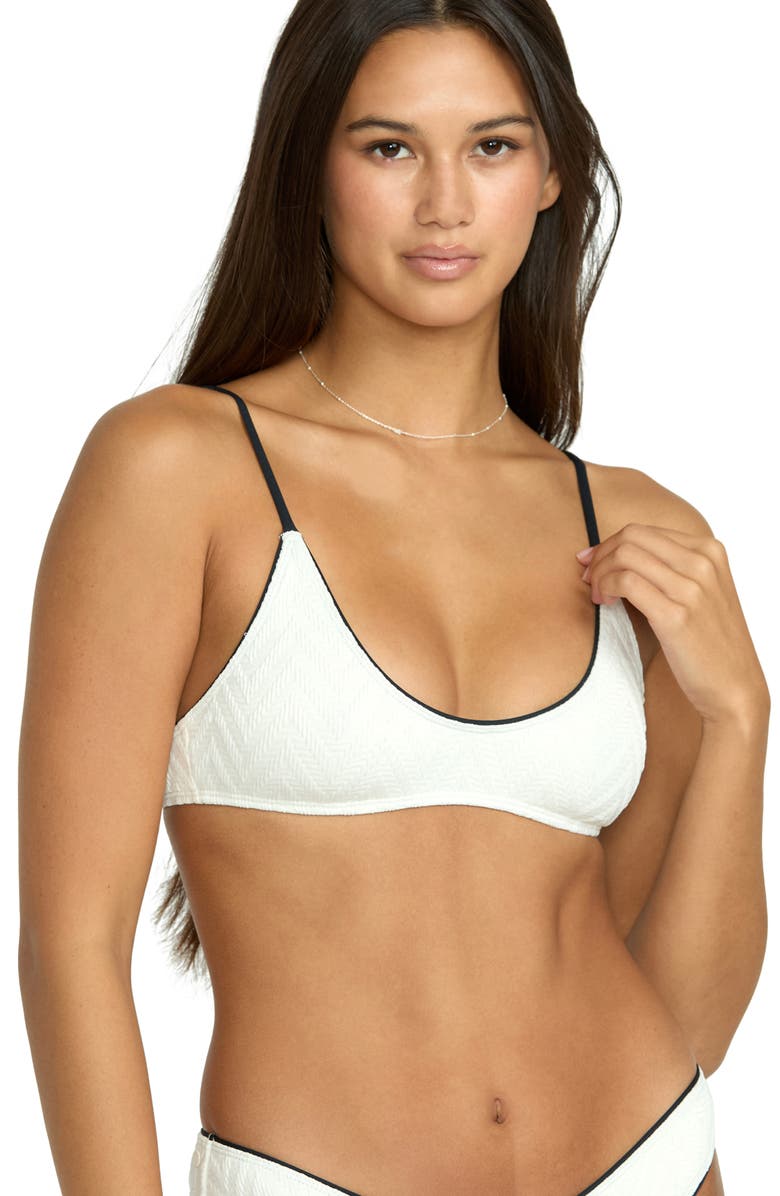 Volcom V Baby Scoop Bikini Top, Alternate, color, Star White
