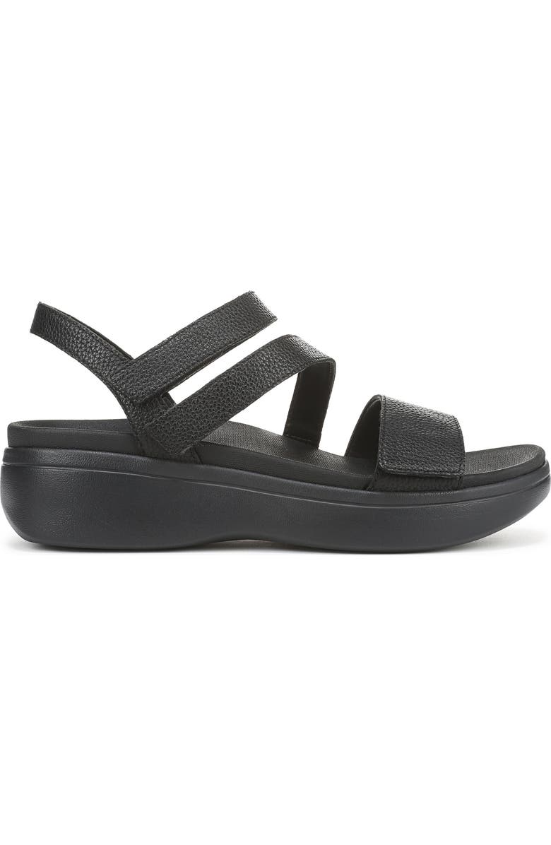 Vionic Sophia Strappy Platforn Wedge Sandal, Alternate, color, Black