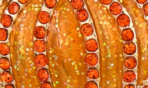 Leith Pumpkin Pavé Drop Earrings In Gold