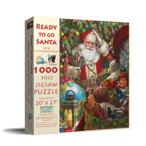 Ready to Go Santa 1000 piece Jigsaw Puzzle for Adults