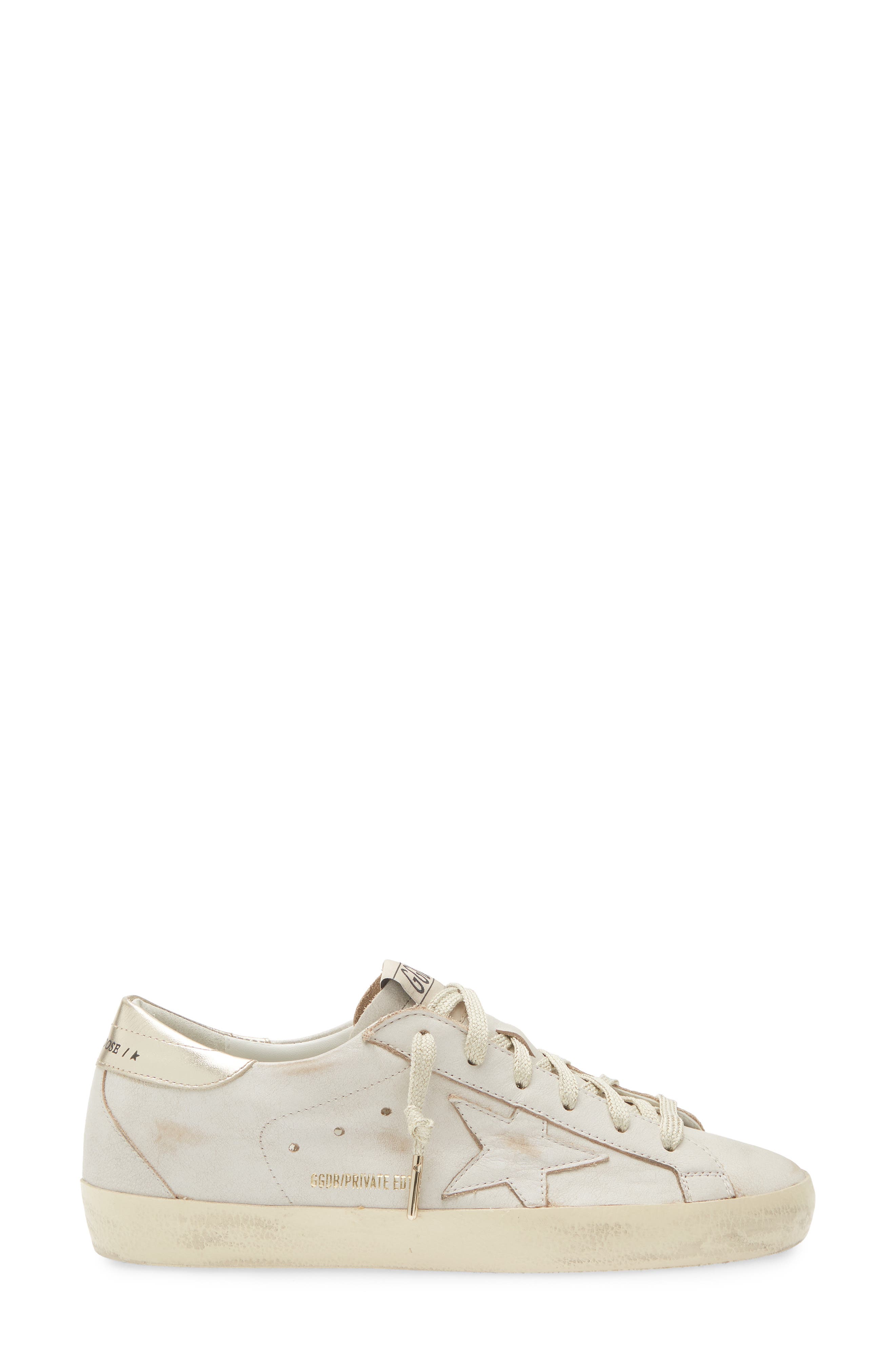 Golden Goose Super-Star Sneaker, Alternate, color, Beige/ Platinum