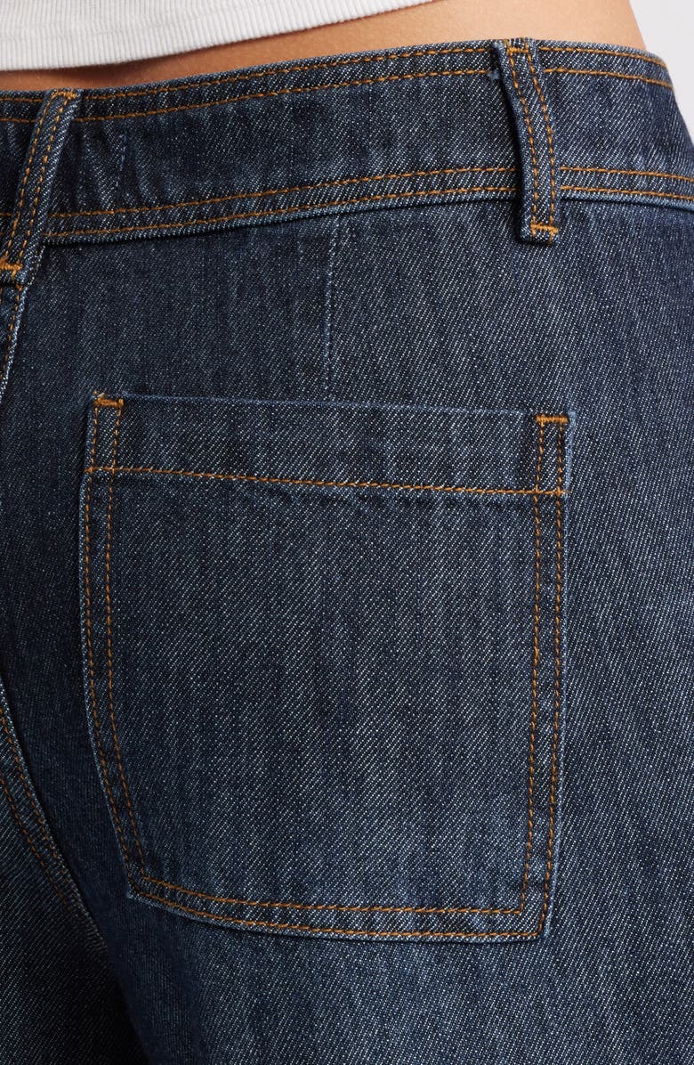 Ashley Mason Raw Hem Ankle Wide Leg Jeans, Alternate, color, 