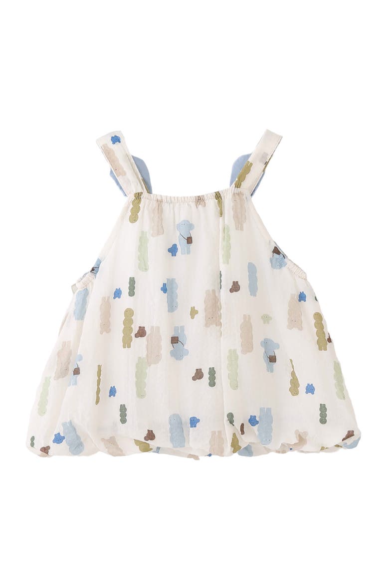 Patterned Shoulder Strap Dress, Alternate, color, Blue