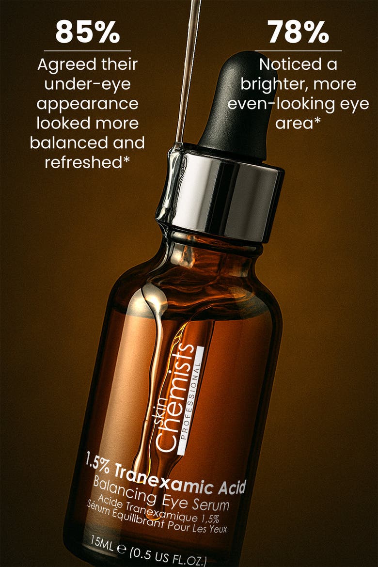 SC 1.5% Transexamic Acid Balancing Eye Serum 15ml for Anti-Aging, Brightening, Alternate, color, White
