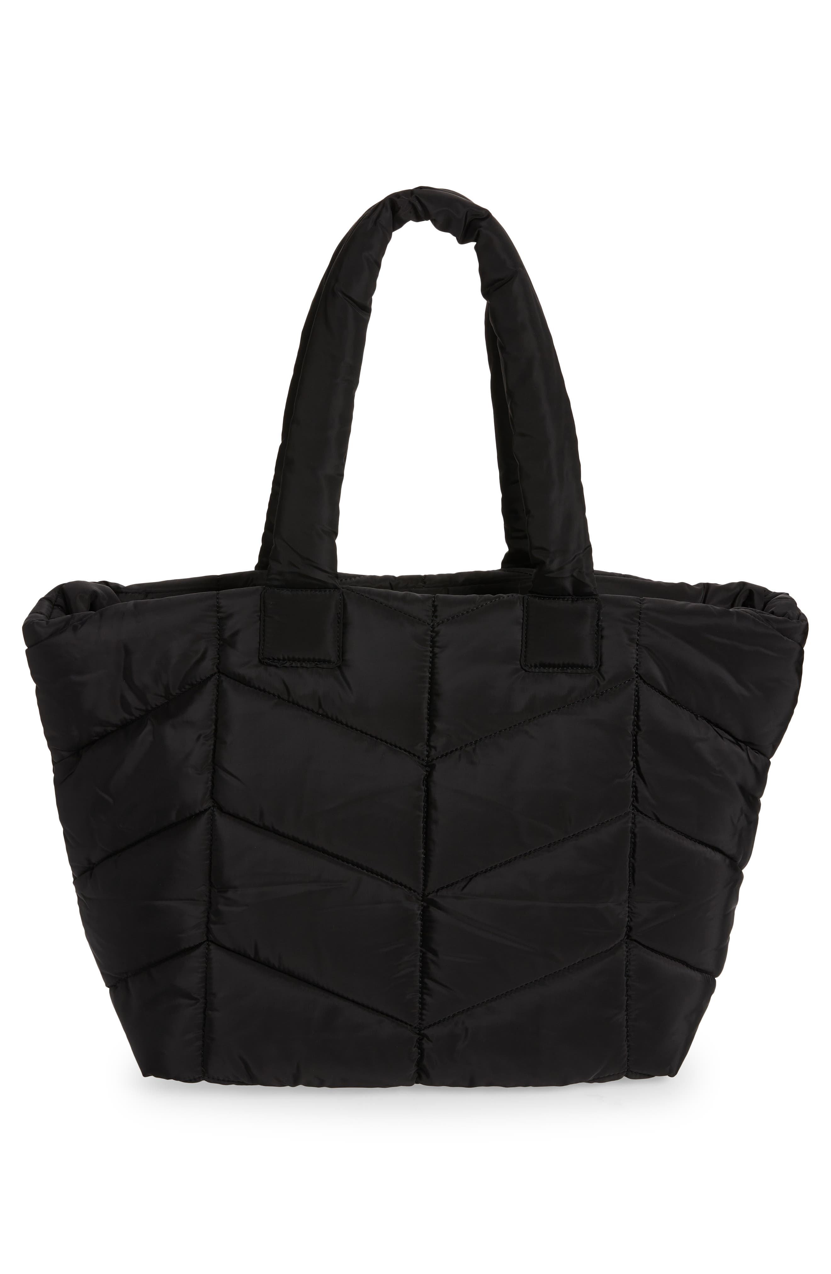 Topshop Chevron Quilted Tote Bag, Alternate, color, 