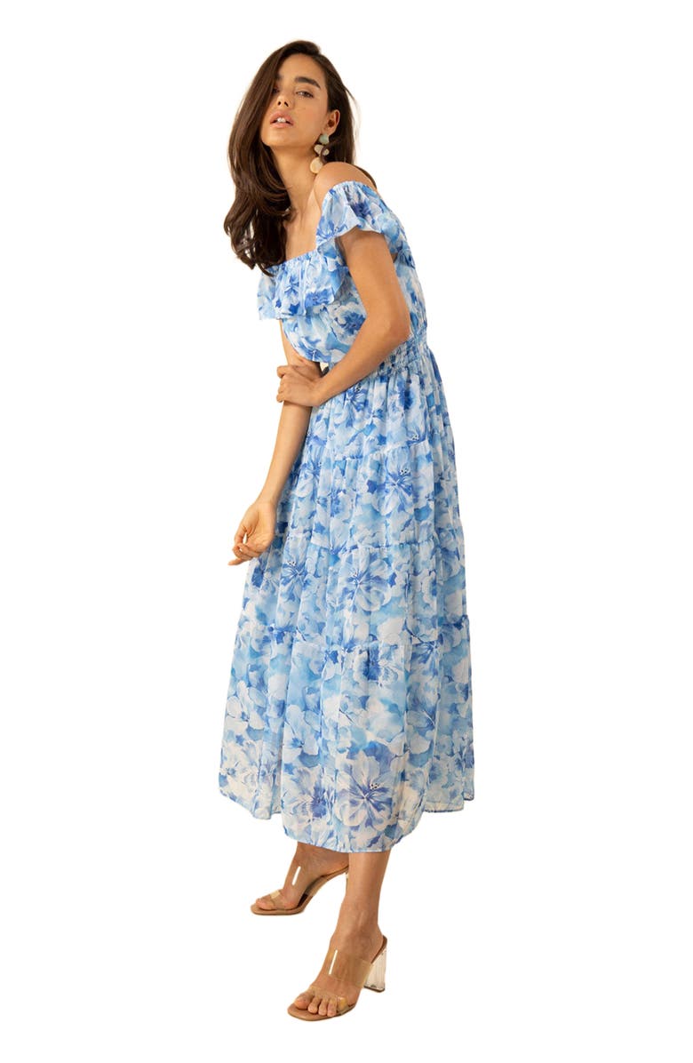 Hale Bob Estelle Chiffon Dress, Alternate, color,