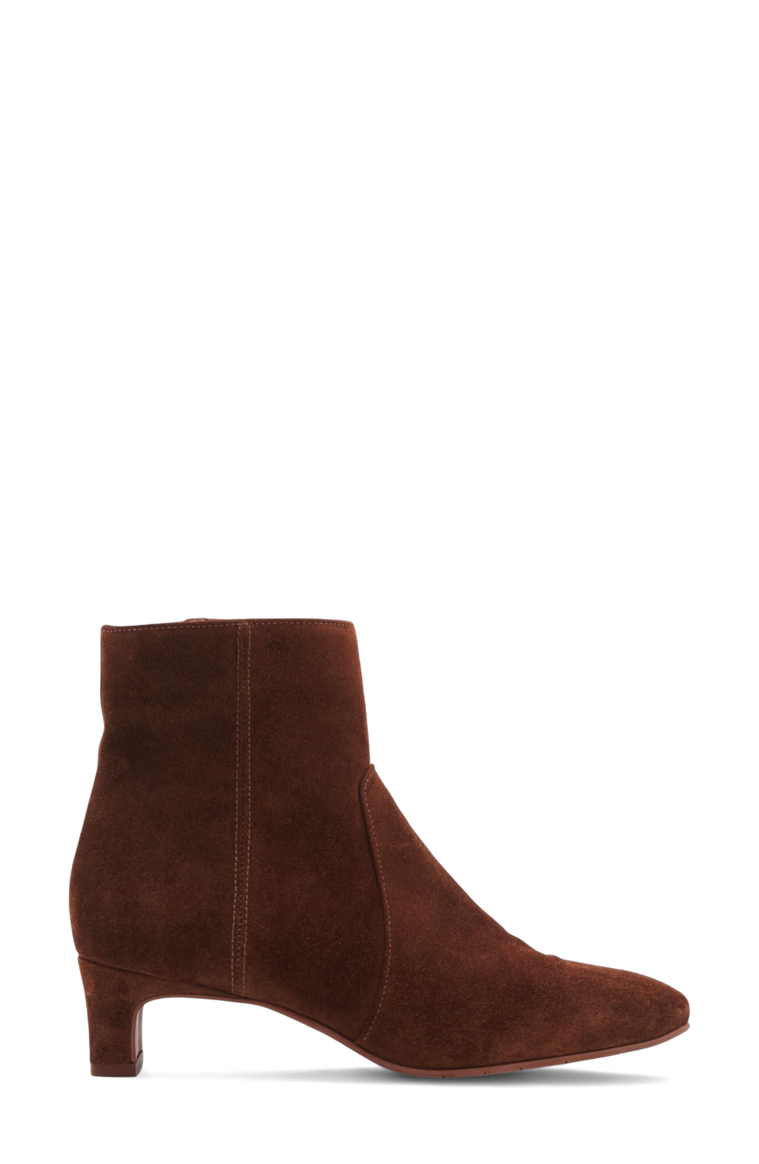 Aquatalia Siela Weatherproof Bootie, Alternate, color, Brandy Suede