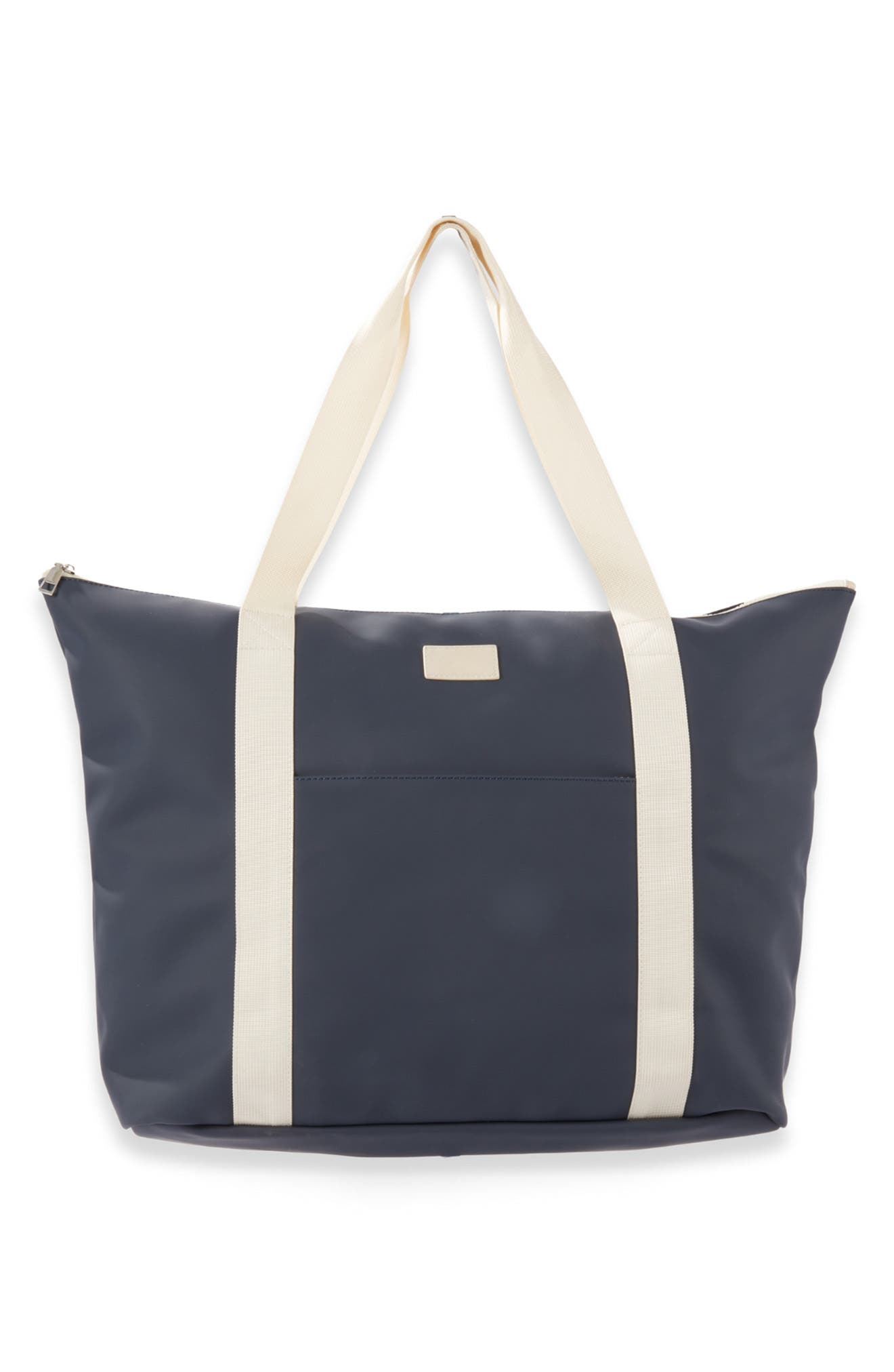 Vinyl Coated Nylon Tote, Main, color, NAVY