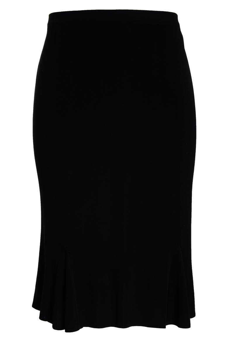 Gore Flare Skirt, Alternate, color, BLACK