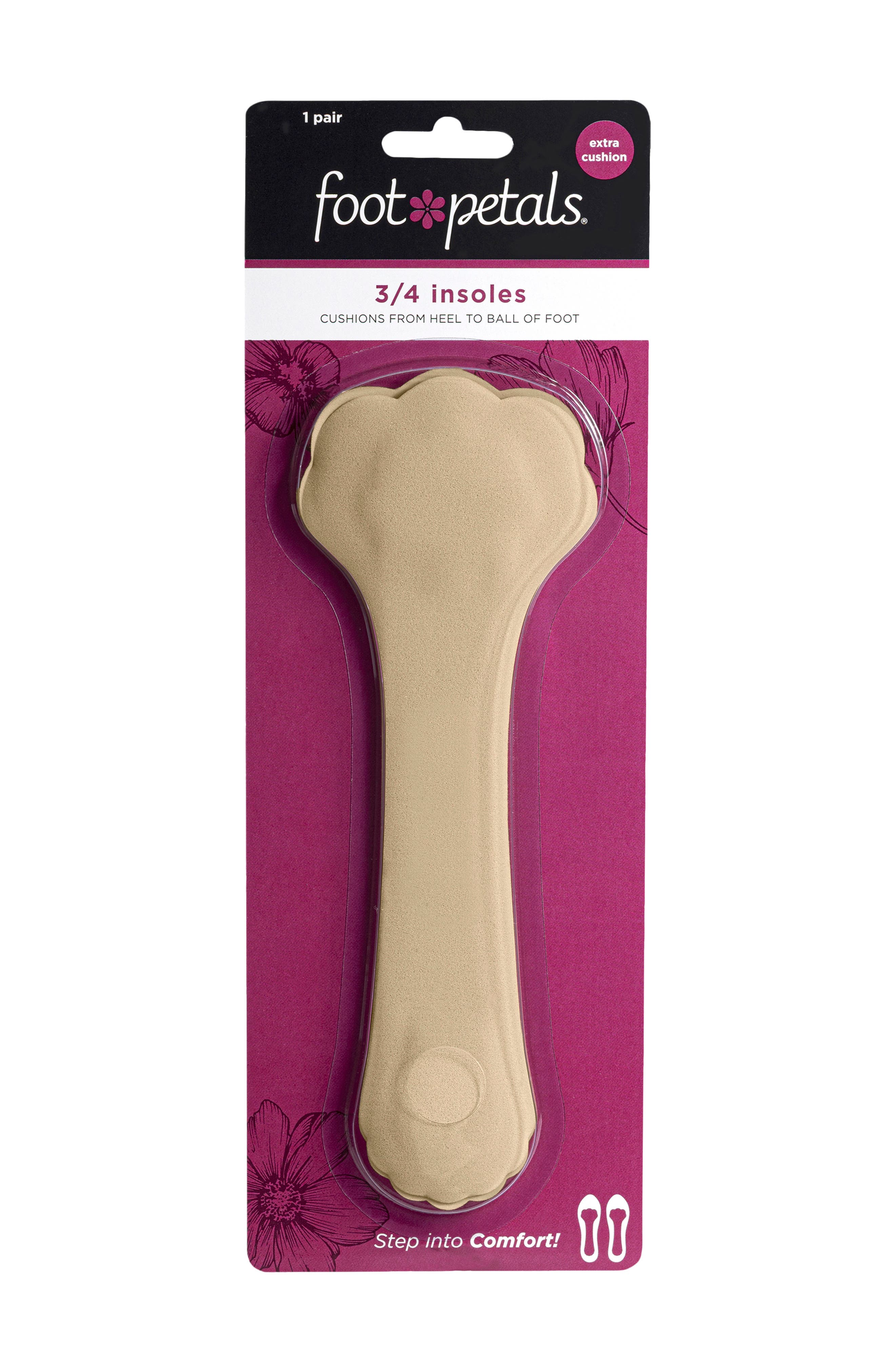 3/4 Insoles, Main, color, SOLID BUTTERCUP