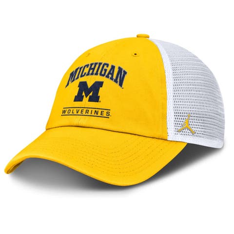 Men's Jordan Brand Maize/White Michigan Wolverines Club Trucker Adjustable Hat