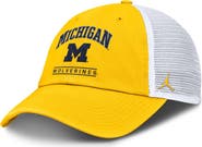 Jordan Brand Men's Jordan Brand Maize/White Michigan Wolverines Club Trucker Adjustable Hat