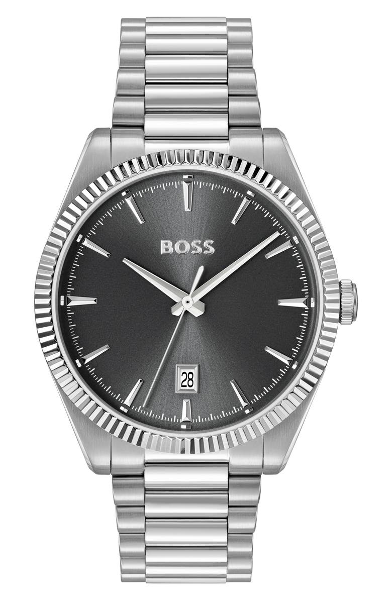 BOSS Cheswick Bracelet Watch, 40mm, Main, color, 