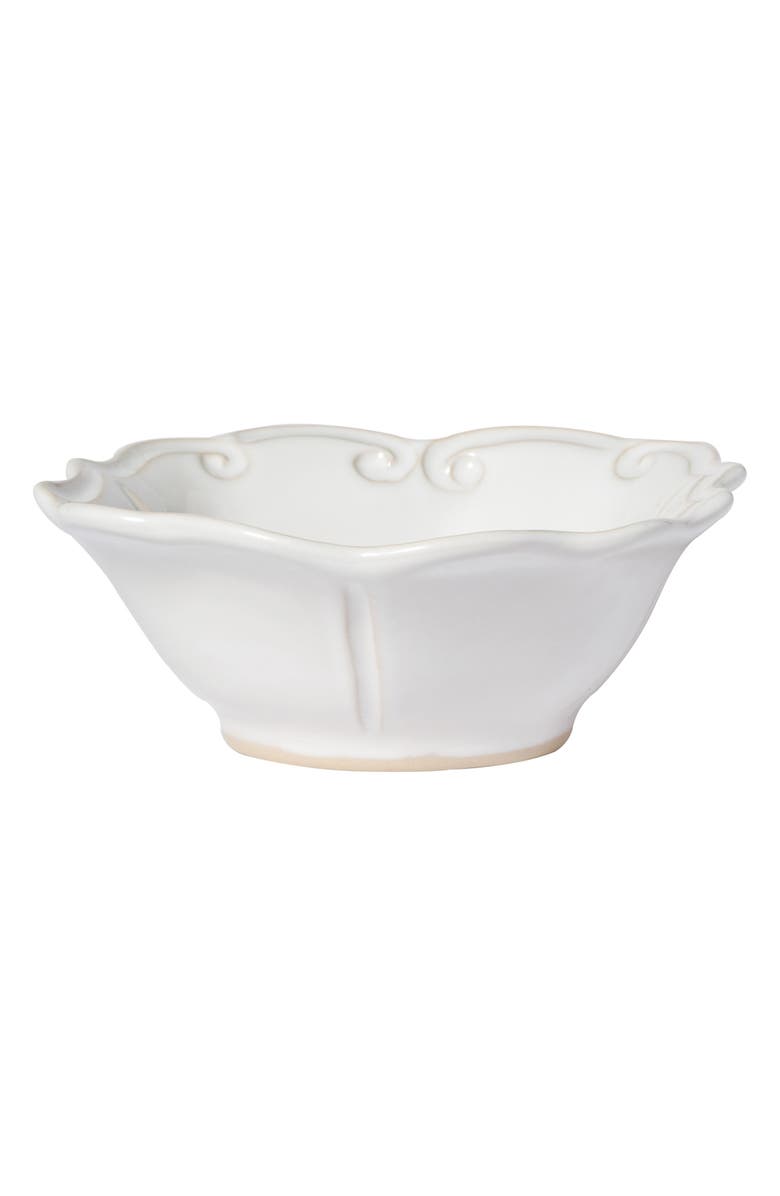 VIETRI Incanto Stone Baroque Cereal Bowl, Main, color, White