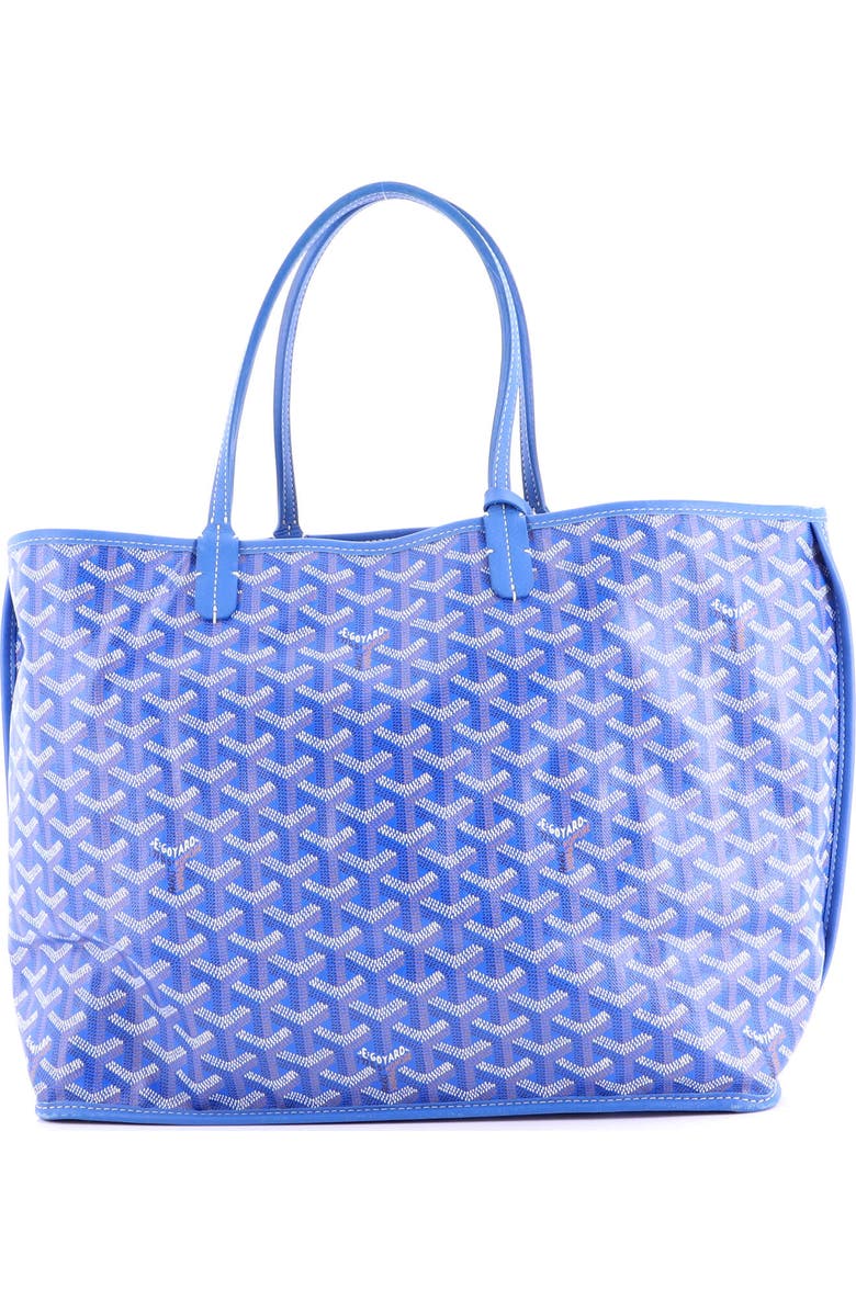 Pre-Owned Goyard Anjou Reversible Tote Coated Canvas PM, Main, color, Blue