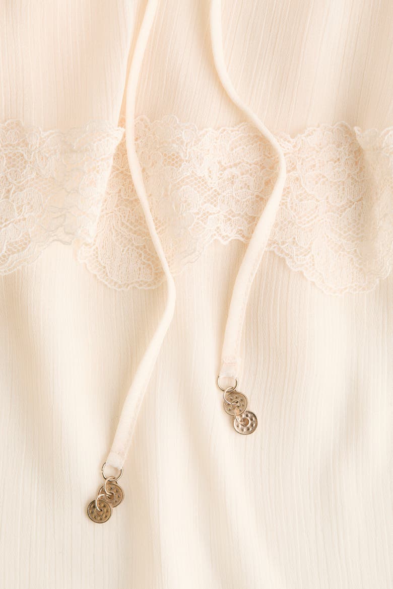 Cape-detail Blouse, Alternate, color, Cream