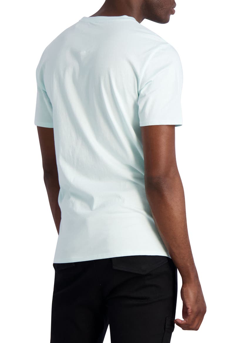 V-neck Logo Tee, Alternate, color, SHARKSKIN