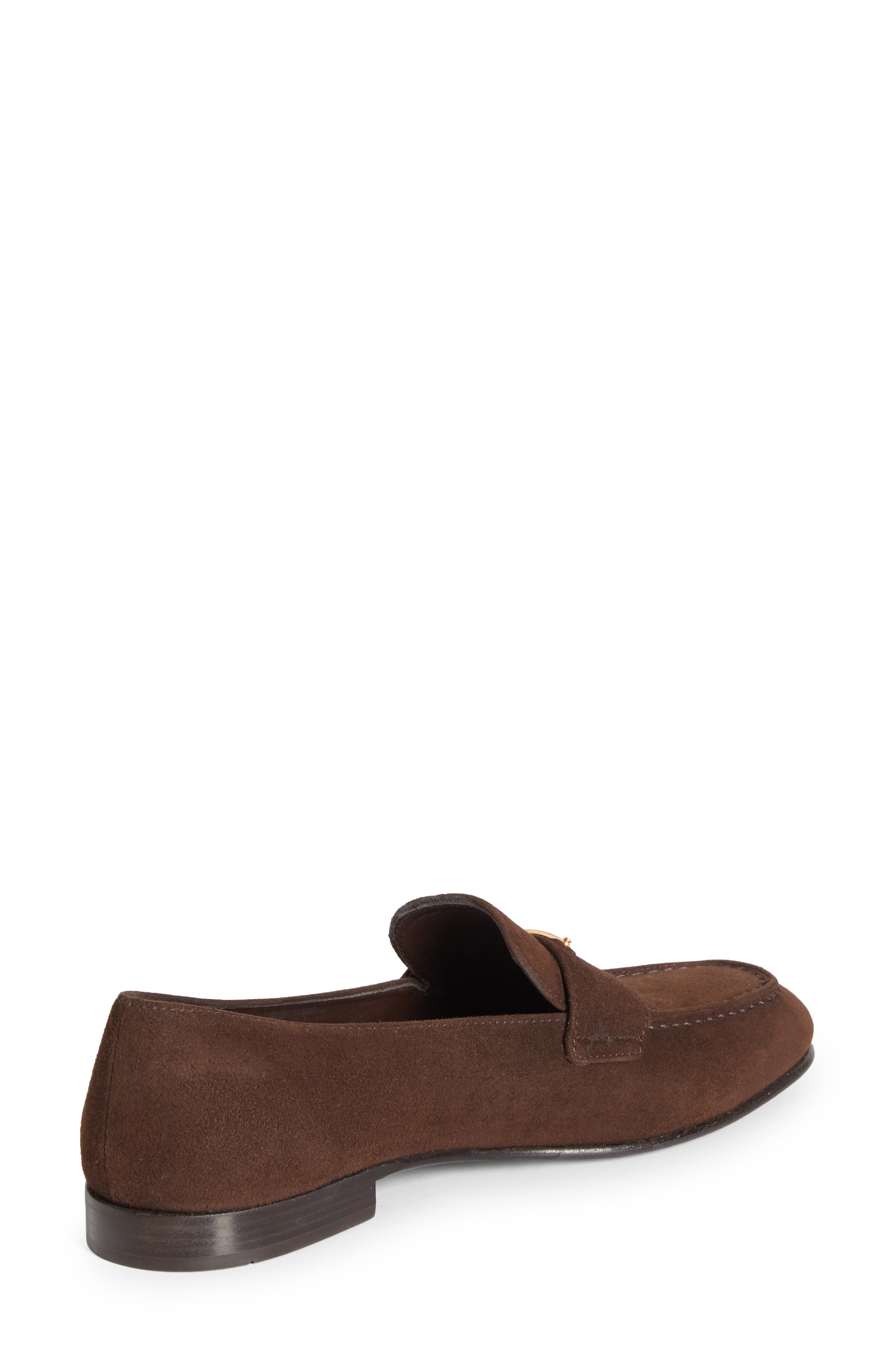 Logo Suede Loafer, Alternate, color, MORO