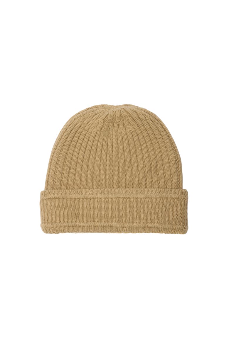 Logo Wool Beanie, Alternate, color, Sand beige
