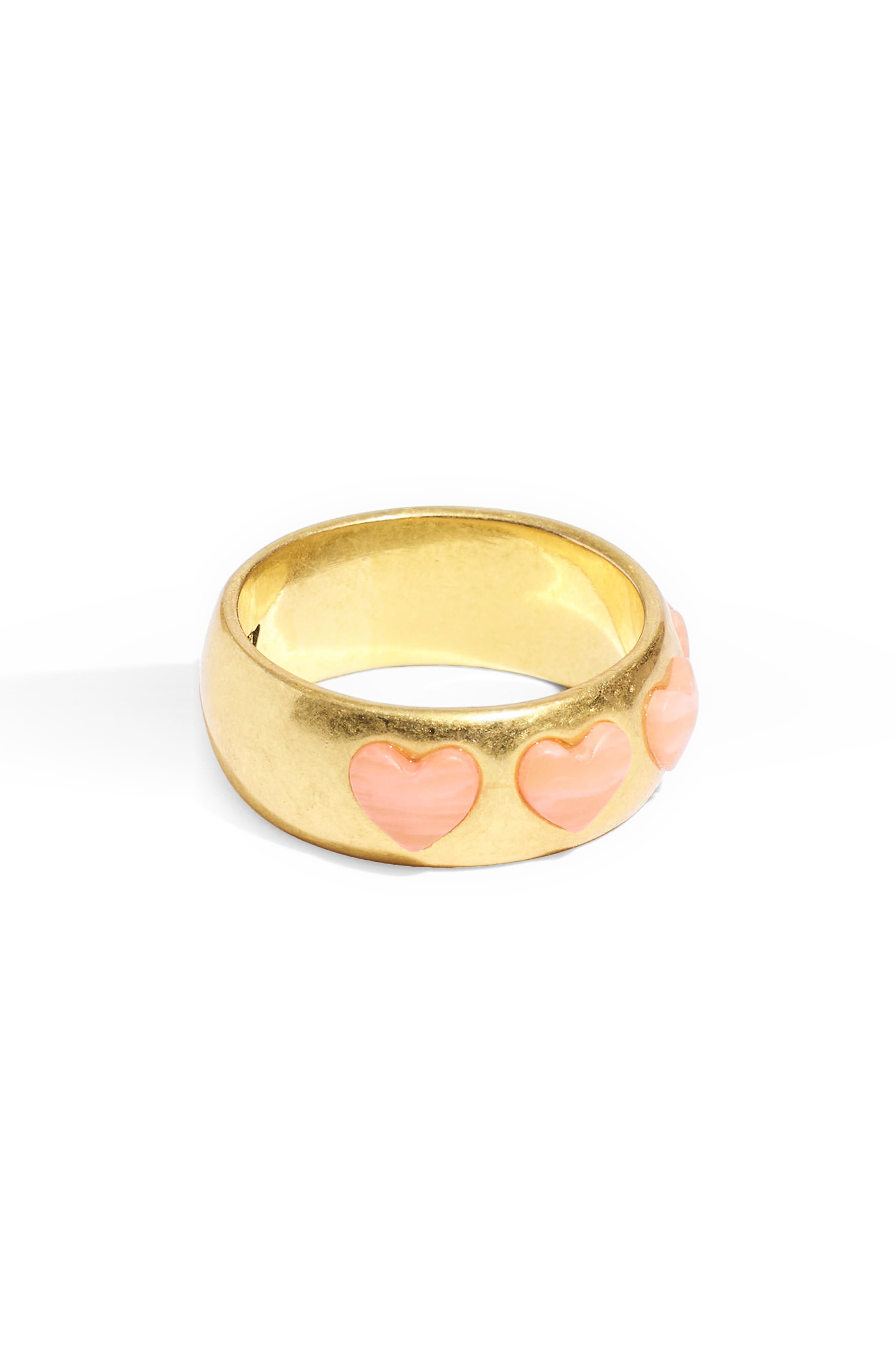 Madewell Stone Heart Band Ring (Women) | Nordstromrack
