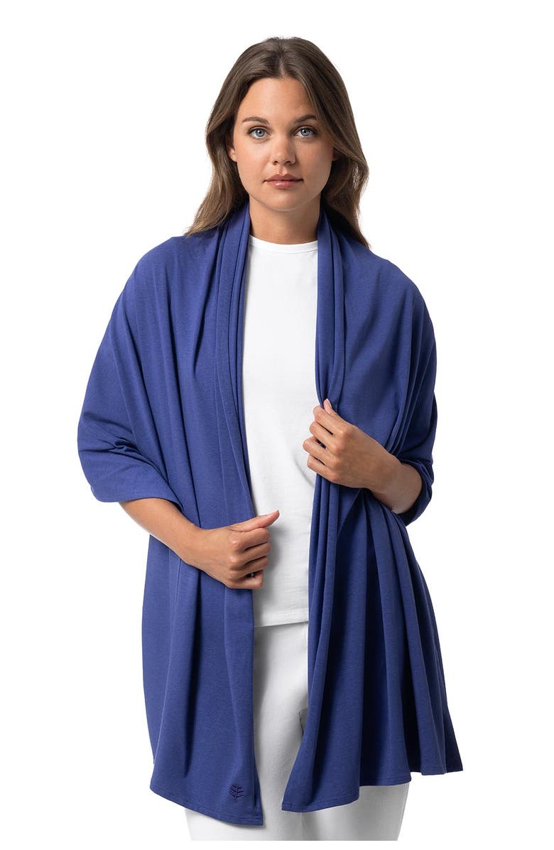 Coolibar Beach Shawl - UPF 50+ Sun Protection - Sanibel, Main, color, Future Dusk