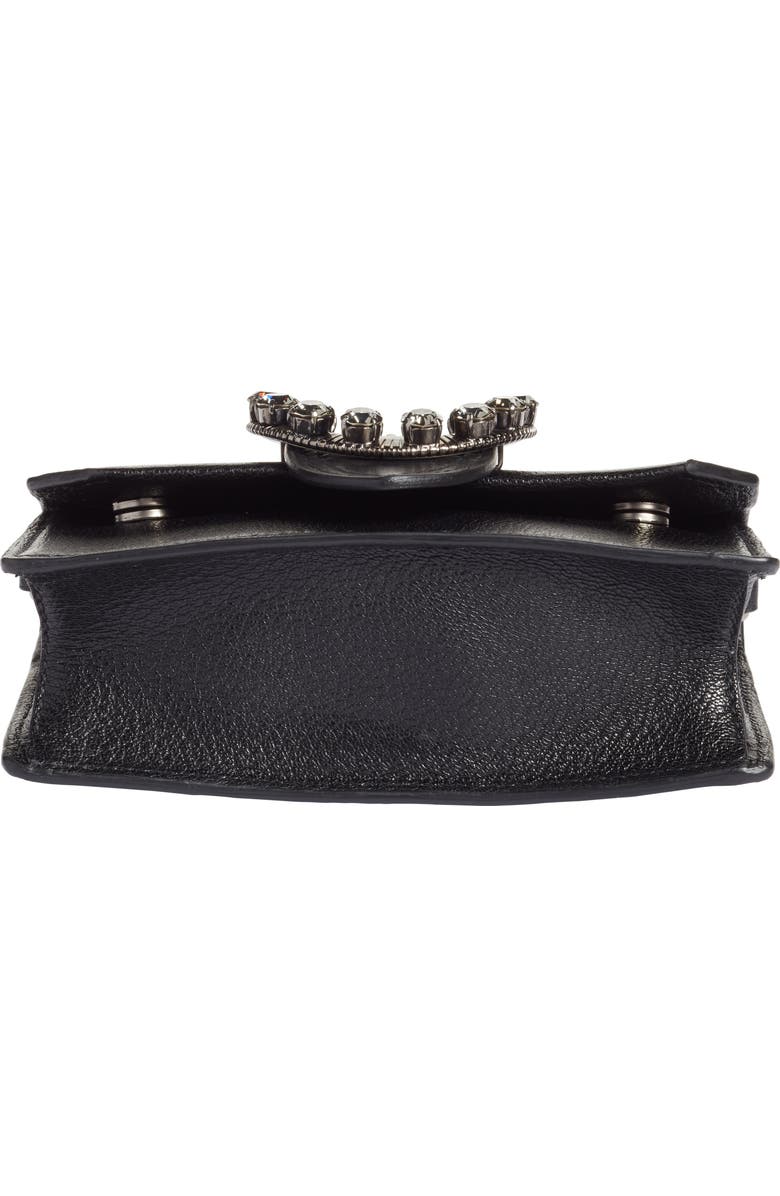 Miu Miu Lady Madras Crystal Embellished Leather Crossbody Bag, Alternate, color,
