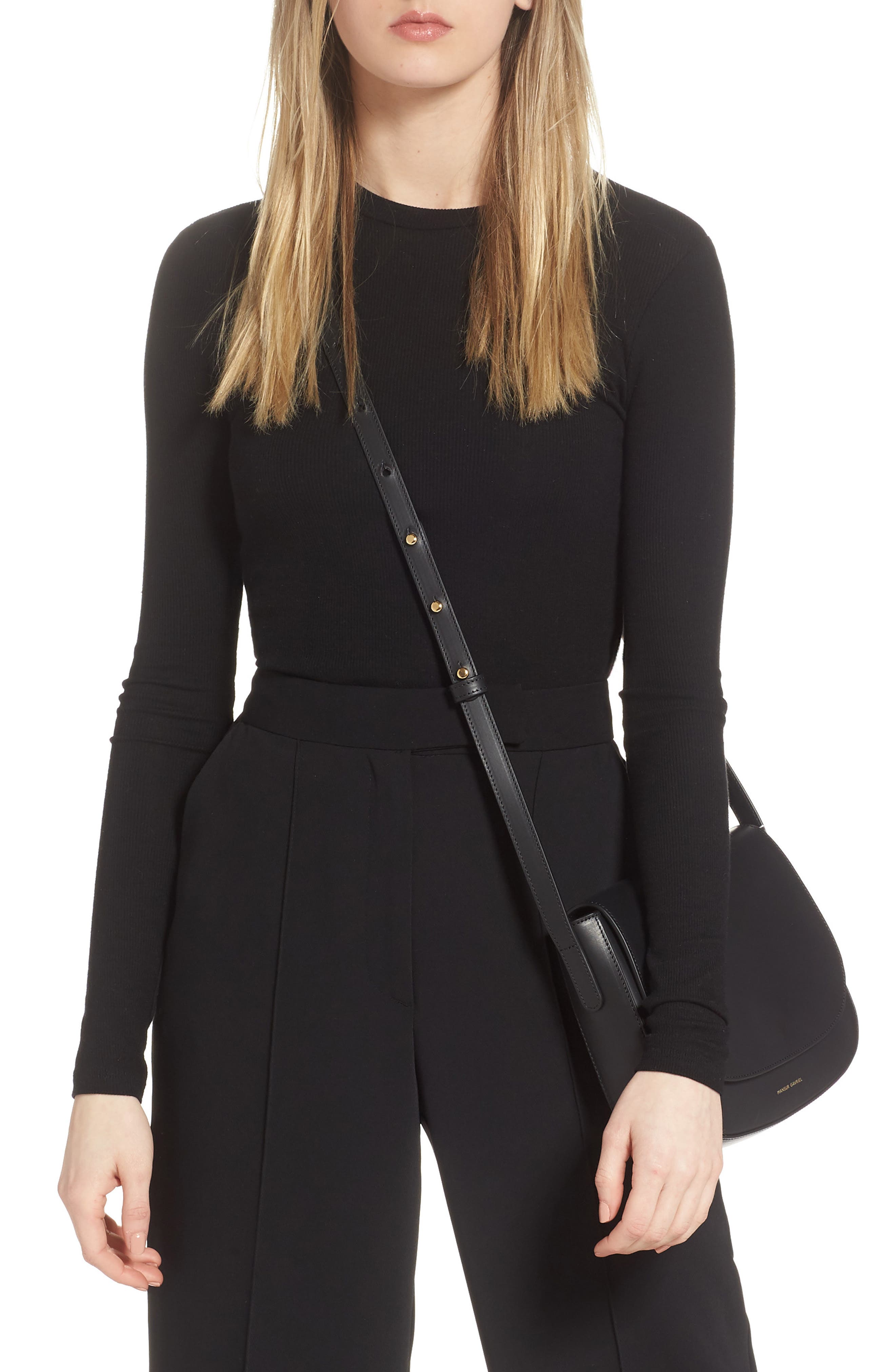 Mansur Gavriel Leather Crossbody Bag, Alternate, color, 