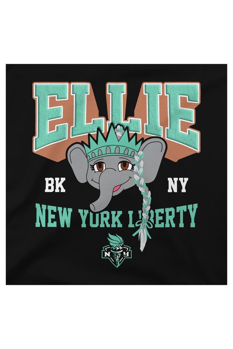 Unisex Stadium Essentials Black New York Liberty Most Valuable Mascot Urban Premium T-Shirt, Alternate, color, Black