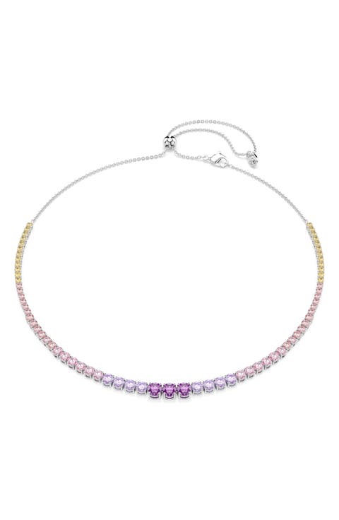 Matrix Crystal Slider Necklace