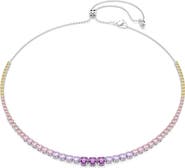 Swarovski Matrix Crystal Slider Necklace