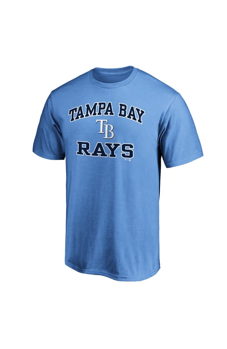 FANATICS Men's Fanatics Light Blue Tampa Bay Rays Heart & Soul T-Shirt, Alternate, color, Light Blue