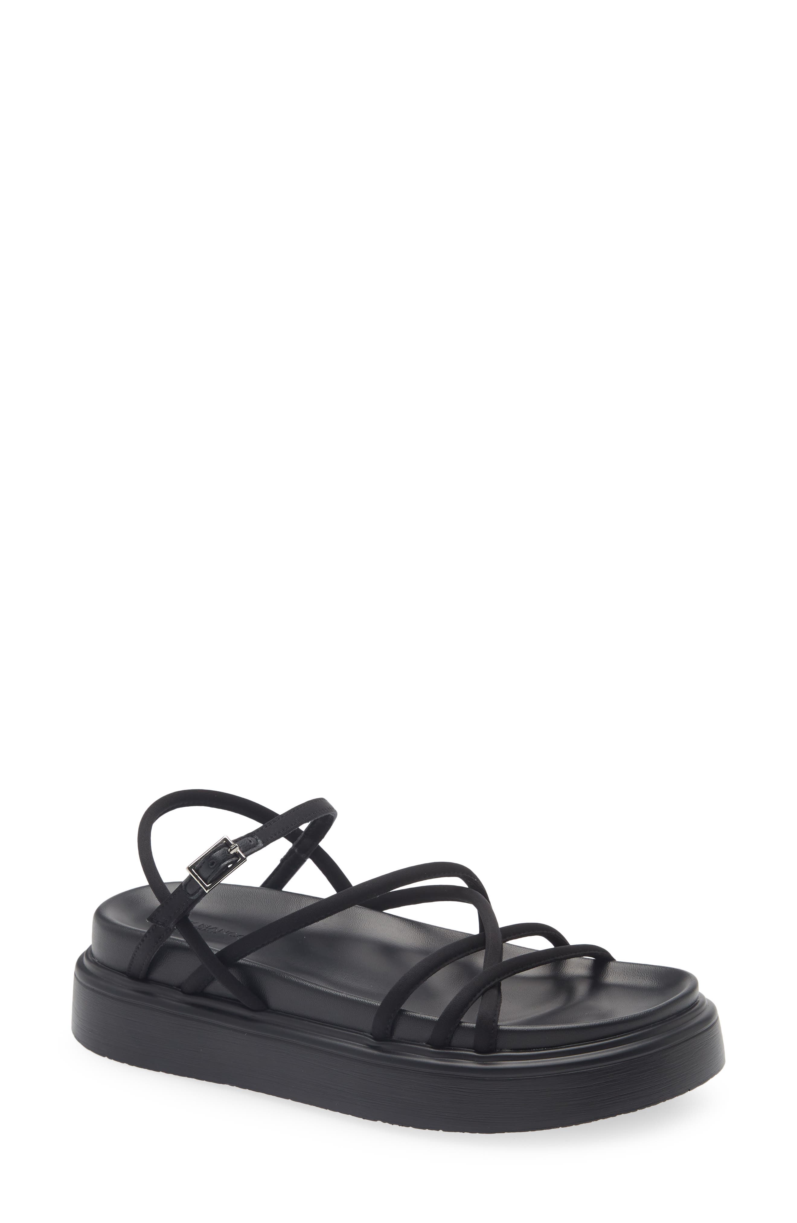 Tony Bianco Jett Strappy Platform Sandal, Main, color, Black Scuba