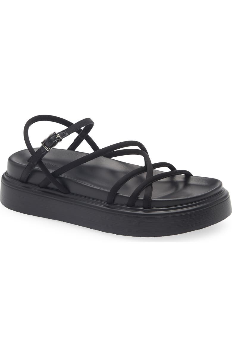 Tony Bianco Jett Strappy Platform Sandal, Main, color, Black Scuba
